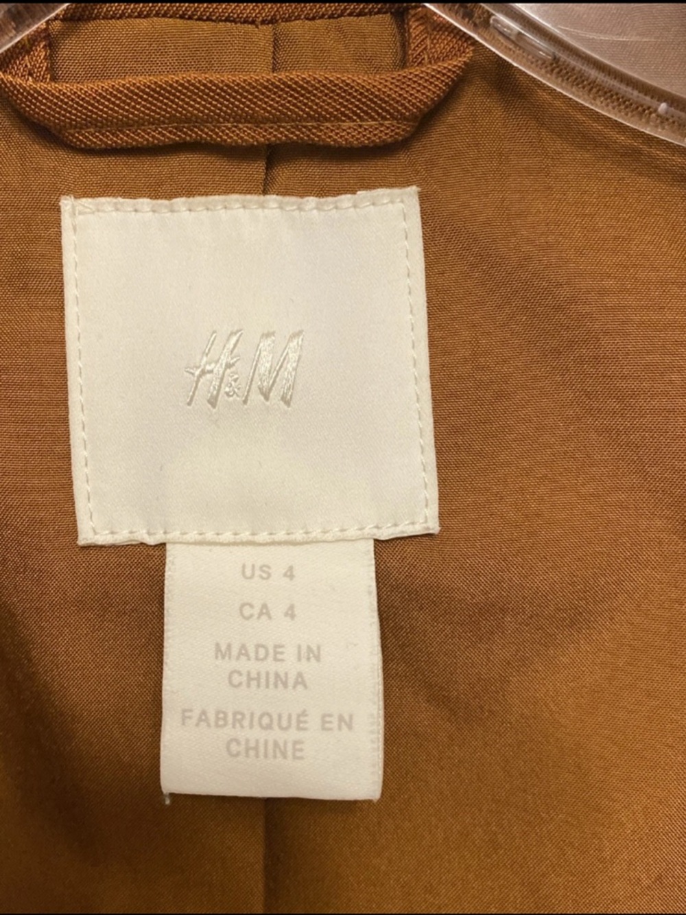 💐2 for $25 H&M Double-Breasted Blazer in Rust - Picture 5 of 8